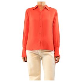 Chloé Rote Seidenbluse - size UK 12