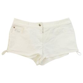 Autre Marque Weiße Vintage Micro-Shorts - Größe UK 10