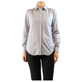 Loro Piana Camicia a righe blu - size UK 10