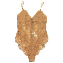 Zimmermann Body de renda castanho - size UK 8