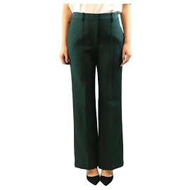Victoria Beckham Wollhose dunkelgrün - size UK 10