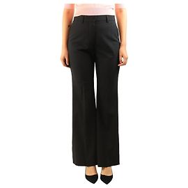 Sportmax Black wool suit trousers - size UK 10