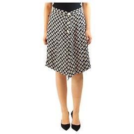 Autre Marque Gonna vintage floreale nera - size UK 12