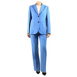Victoria Beckham Completo in lana due pezzi blu tenue - size UK 10