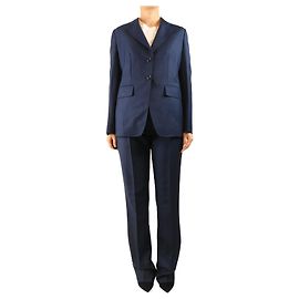 Prada Conjunto de fato duas peças azul marinho - size UK 10