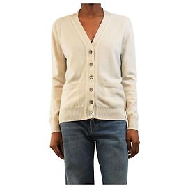 Crimson Cardigã de cashmere neutro - size XS