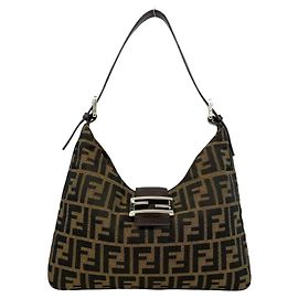 FENDI Vintage Zucca FF Logo Pattern Handtasche