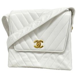 Bolso de hombro Chanel blanco