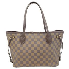 Sac Cabas Louis Vuitton Damier Neverfull PM N51109 Ebene