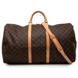 Louis Vuitton Brown Monogram Keepall Bandouliere 60