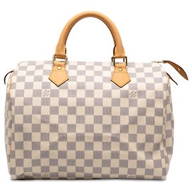 Louis Vuitton White Damier Azur Speedy 30