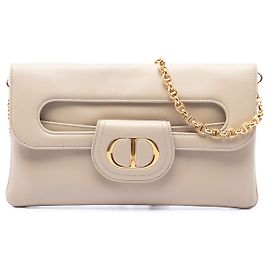 Autre Marque DiorDouble Chain Bag Dior aus beigem Kalbsleder Medium