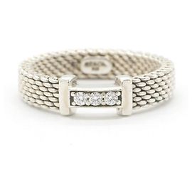 Autre Marque Anello Tiffany & Co. Somerset in argento sterling con 3 diamanti