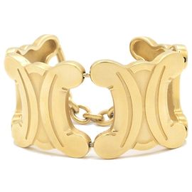 Céline Bracelet jonc Celine Macadam en métal doré pour femmes