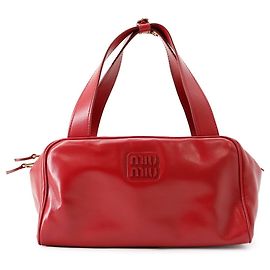 Borsa a mano Bowling in pelle Miu Miu