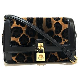 Borsa a tracolla Dolce & Gabbana con stampa leopardata