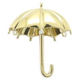 Autre Marque Broche de paraguas Tiffany & Co. con diamantes en oro amarillo 18K