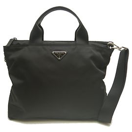 Prada Nylon Tote Bag in Nero