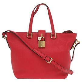 Dolce & Gabbana Leather Red Shoulder Bag
