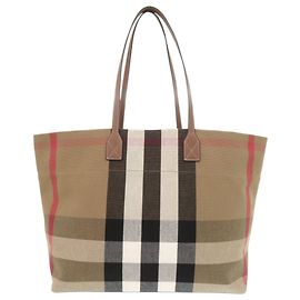 Bolso Tote Burberry Check Canvas Brown