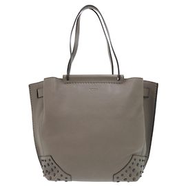 Bolso de mano Tod's Wave de cuero gris