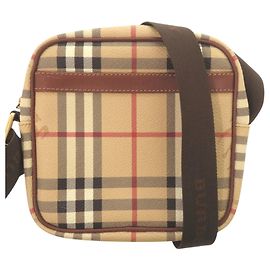 Borsa a tracolla Burberry Haymarket Check