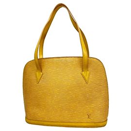 Borsa a tracolla Louis Vuitton Epi Lussac in Jaune