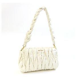 Borsa Miu Miu Matelassé in pelle avorio