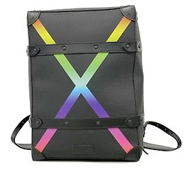 Louis Vuitton Taiga Rainbow Soft Trunk Backpack PM M30337 Noir