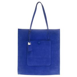 Tod's Suede Blue Tote Bag