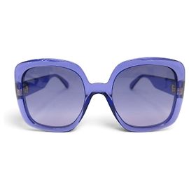 OCCHIALI DA SOLE GUCCI GG0713S NUOVI LOGO GG PLASTICA VIOLA SUNGLASSES