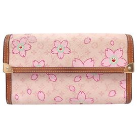 CARTERA LOUIS VUITTON PORTE TRESOR INTERNATIONAL TOILE CHERRY BLOSSOM