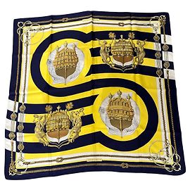 Hermès "Chateaux d'Arriere" Silk Square Scarf
