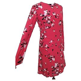 Cacharel Vestido de Seda Preppy Estampado Floral