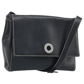 Céline Celine Vintage Circle Logo Leather Small