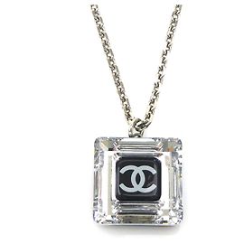 Collier Chanel Noir et Argent
