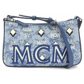 MCM Schultertasche Blau