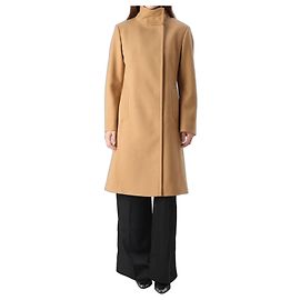 Cappotto lungo Hugo Boss in misto lana camel
