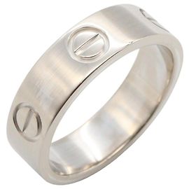 Anel Cartier Love em Ouro Branco 18K