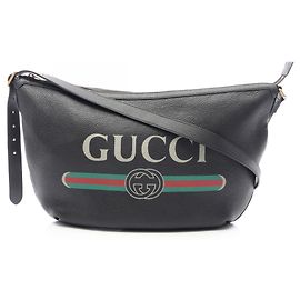 Sac à épaule Gucci Half Moon Hobo Vintage Logo
