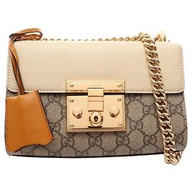 Sac à épaule petit Gucci GG Supreme Padlock