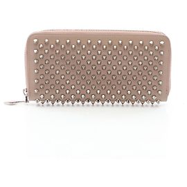 Portafoglio lungo arrotondato Christian Louboutin PANETTONE Spike Stud