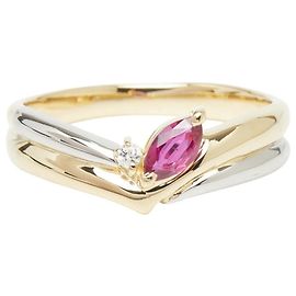 Anello Seiko con rubini e diamanti