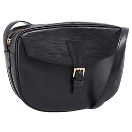 Borsa a tracolla LOUIS VUITTON Epi Jeune Fille MM Nera M52152 LV Auth 204584A