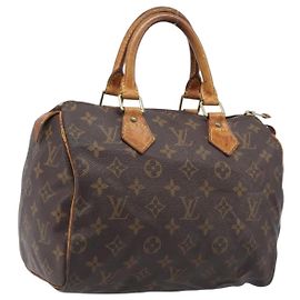 LOUIS VUITTON Monogram Speedy 25 Hand Bag M41528 LV Auth 204134