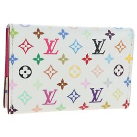 LOUIS VUITTON Multicolor Porte Cartes Slim Card Case M27495 LV Auth ki6835M