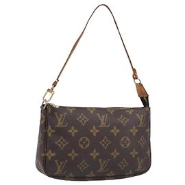 LOUIS VUITTON Monogram Pochette Accessoires Pouch M51980 LV Auth 204385