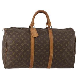 LOUIS VUITTON Monogram Keepall 50 Boston Bag Vintage M41426 LV Auth 200970