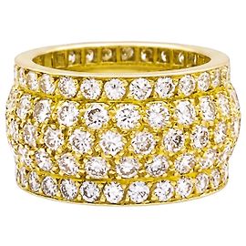 Anillo banda Cartier, "Nigeria", oro amarillo y diamantes.
