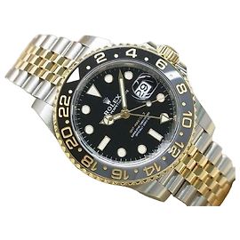 ROLEX GMT MasterII SS xYG black x gray bezel 126713GRNR '23 purchased Mens